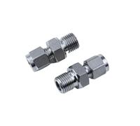 BYCIFRLG M5-M27 G1/8-1 BSPP Male x 3-22mm 1/8-1 inch Tube Double Ferrule Compression Union 316L Stainless Steel Pipe Fitting Connector(Normal,G3l4)