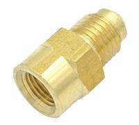 BYCIFRLG Male 7/16"-20 UNF Fit Tube OD 1/4" - 1/8" NPT Female Brass SAE 45 Degree Pipe Fitting Connectors 1000 PSI