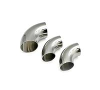 BYCIFRLG OD 19mm-08mm SS304 SS316 Stainless Steel Elbow Welding 90 Degree Elbow Pipe Fittings Self-Made Polished(SUS316,45mm)