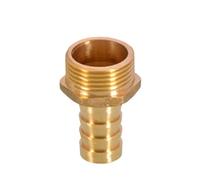 BYCIFRLG PC PCF PL PLF Connector 16mm Hose Connector Hose Tail Thread 1/8 1/4 3/8 1/2 Brass Pipe Fitting(Male,16MM Barb_1/2")