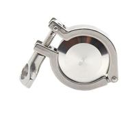 BYCIFRLG Pipe Fitting Set 1.5" OD 38mm Clamp 50.5mm Weld Ferrule + End Cap+ Tri Clamp + Silicon Gasket(SS316_32MM)