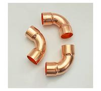 BYCIFRLG Pipe Fittings 1/2" 3/4" 1" 12.7 16 19 22 25.4 28.6mm Inner Diameter 99.9% Copper End Feeding Long Radius 90 Degree Elbow Joint for Air Conditioner (Color : ID 42mm Wall 2.0mm)
