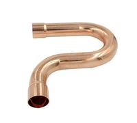 BYCIFRLG Pipe Fittings 1/2" 3/4" 16 19 25 28.6 32 35 38 42 54mm Inner Diameter 99.9% Copper End Feed Solder P-Trap Piping System Air Conditioning Joint (Color : ID 12.7mm Wall 1.0mm)