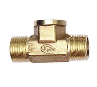 BYCIFRLG Pneumatic Plumbing Brass Pipe Fitting Male/Female Thread G1/8 G1/4 G3/8 G1/2 Tee Type Copper Fittings Water Oil Gas (1.5inch)