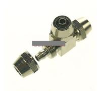 BYCIFRLG Quick fit for 6x4mm O/DxI/D Hose Tee 3 Way Brass Pneumatic Pipe Hose Coupler Fitting Connector Adapter