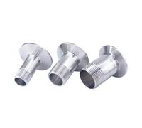 BYCIFRLG Raccord à Trois Pinces en Acier Inoxydable 304, 1 pièce, 2" NPT mâle x Virole, diamètre extérieur 77,5 mm, for Brassage Maison de bière