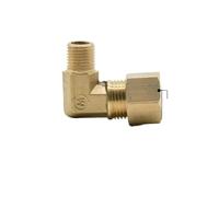 BYCIFRLG Raccord coudé à Compression mâle en Laiton for Tube en cuivre de diamètre extérieur 12 mm x 1/4" BSPP, raccord à 90 degrés