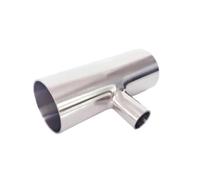 BYCIFRLG Raccord de réduction de diamètre extérieur de Tuyau 63 mm x 57 mm, 5 pièces, raccord en T à 3 Voies for soudage Bout à Bout, en Acier Inoxydable SUS 304