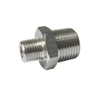 BYCIFRLG Raccord de Tuyau Hexagonal Haute Pression mâle BSPT 1-1/4"- 1-1/4" en Acier Inoxydable 316