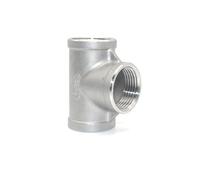 BYCIFRLG Raccord fileté Femelle 3/4" en Acier Inoxydable 304, Filetage intérieur DN20, 3 Voies