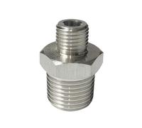 BYCIFRLG Raccord réducteur de Tuyau Haute Pression en Acier Inoxydable 304, 1/2" BSPT vers M8 x 1 mm mâle, Embout Hexagonal