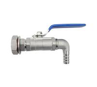 BYCIFRLG Robinet à Boisseau sphérique Compact sans Soudure en Acier Inoxydable SS304 1/2" (DN15) et Tuyau de 10 mm for Pot de Brassage Maison