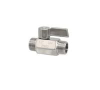 BYCIFRLG Robinet à Boisseau sphérique en Acier Inoxydable 304, Filetage mâle 1/4" NPT