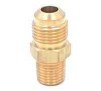BYCIFRLG SAE Male 5/8"-18 UNF Fit Tube OD 3/8" - 1/4" NPT Male Brass SAE 45 Degree Pipe Fitting Connectors 1000PSI