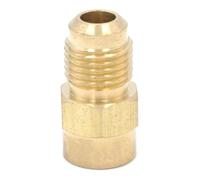 BYCIFRLG SAE Thread 1/2"-20 UNF Fit Tube OD 5/16" x 1/8" NPT Female Brass SAE 45 Degree Pipe Fitting Adapter
