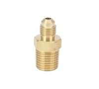 BYCIFRLG SAE Thread 3/8"-24 UNF Fit Tube OD 3/16" - 1/4" NPT Male Brass SAE 45 Degree Pipe Fitting Adapters