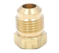 BYCIFRLG SAE Thread 5/8"-18 UNF Fit Tube OD 3/8" End Brass SAE 45 Degree Pipe Fitting Adapter