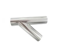 BYCIFRLG Size 19mm-108 Pipe OD Butt Welding Oblique Y-Shaped 3 Way SUS 304/316 Stainless Fitting Spliter(304,OD 102MM Wall 2MM_R Type)