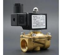 BYCIFRLG Solenoid Valve Water Valve Normally Close Brass Valves 220V12V24V Air Water Gas Diaphragm Valve 1/4" 3/8" 1/2" 3/4" 1" 2"(1",AC220V)