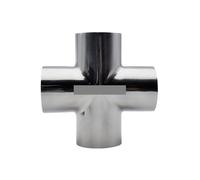 BYCIFRLG SS304 4-Way Cross Splitter 102mm OD Butt Welding Fitting for Homebrew Beer Wine Liquor