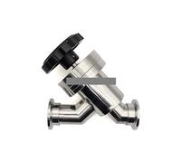 BYCIFRLG Stainless Steel L/Y-Type Vacuum Valve Manual Adjustable Angle Flapper Valve KF16 Gas Valve