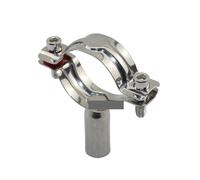 BYCIFRLG Support de Tuyau en Acier Inoxydable 304 for soudage de tuyaux d'eau, Collier de Serrage Circulaire Fixe for tuyaux de 57 à 60 mm