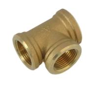 BYCIFRLG Thicker 1/2" 3/4" 1" 1-1/4" 1-1/2" 2" BSP Female Tee 3 Ways Pipe Fitting Connector Coupler Brass Water Gas Fuel Oil(DN40-1-1l2-BSP)