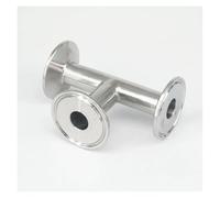 BYCIFRLG Tube O/D 19mm Tri Clamp 1.5" Ferrule O/D 50.5mm Tee 304 Stainless Steel Connector Pipe Fitting