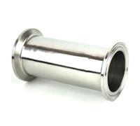 BYCIFRLG Tube O/D 51mm Length 8" Tri Clamp 2" Spool Tube 64MM Ferrule Flange Adapter for Homebrew