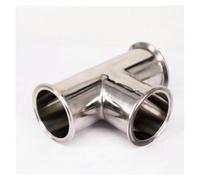 BYCIFRLG Tube O/D 76mm Tri Clamp 3" Ferrule O/D 91mm Tee 304 Stainless Steel Connector Pipe Fitting