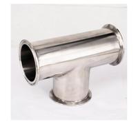 BYCIFRLG Tube O/D 89mm Tri Clamp 3.5" Ferrule O/D 106mm Tee 304 Stainless Steel Connector Pipe Fitting