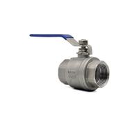 BYCIFRLG Vanne à Boisseau sphérique à Passage intégral BSPT Femelle 3/4" SS304, 2 pièces, Interrupteur for Eau, gaz et Huile