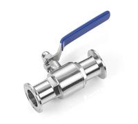 BYCIFRLG Vanne à Boisseau sphérique à Triple Serrage de 1,5 po, diamètre extérieur 38 mm, for Produits laitiers Maison, TC50,5 mm, Acier Inoxydable 304