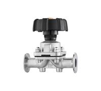 BYCIFRLG Vanne à Membrane Composite Tri Clamp en Acier Inoxydable SUS 316L for Tuyau de 38 mm de diamètre extérieur x 1,5 po for Brassage Maison