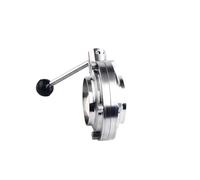 BYCIFRLG Vanne Papillon à souder Bout à Bout en Acier Inoxydable 304 for Tube de 76 mm de diamètre extérieur