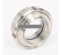 BYCIFRLG Welding O.D 102mm 4" SS304 Stainless Steel SMS Weld on Socket Union Set Pipe Fitting for Food Industries