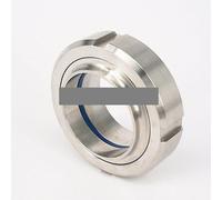 BYCIFRLG Welding O.D 51mm 2" SS304 Stainless Steel T Thead Weld on Socket Union Set Pipe Fitting for Food Industries