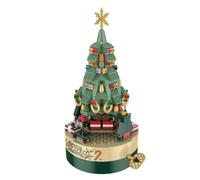 BYCUFF 1 PCS Sapin de Noël en Blocs de Construction DIY Boîte à Musique Sapin de Noël Vert Boîte à Musique en Blocs de Construction Sapin de Noël