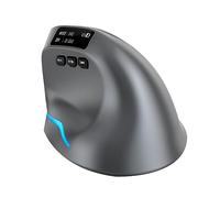 BYCUFF 1 Pièce Souris sans Bluetooth Souris Rechargeable USB RVB Souris sans Bluetooth avec Écran OLED pour Ordinateur Portable Tablette Ergonomie Souris de