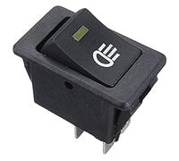 BYCUFF 12V Universel Anti-brouillard Interrupteur a bascule LED Lampe pour voiture - Jaune LED