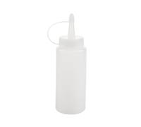 BYCUFF Flacon Souple en Plastique Distributeur de Condiments Sauce Une la Moutarde et Ketchup Clair Blanc 6Oz