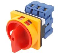 BYCUFF Inverseur LW30-25 SéLecteur à Came Rotatif Universel Commutateurs à Verrouillage Conversion Universelle 440V 25A 3 Sections