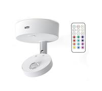 BYCUFF Projecteurs de Placard Télécommandés Projecteurs RVB pour Chambre à Coucher Lumières de Cave à Vin Décoratives