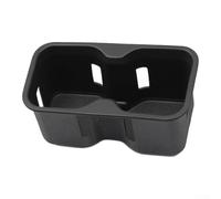BYD Shark 6 Insert porte-gobelet pour console centrale, doublure de boîte de rangement TPE, plateau de rangement antidérapant noir pour modèles 2024 et plus, organisateur de boîte de rangement pour