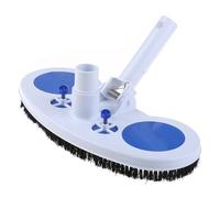 Bydezcon Brosse plate de nettoyage de piscine 33 cm - Poils en plastique - Tête d'aspiration multi-usages - Outils pour le nettoyage des murs