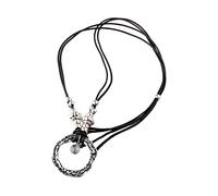 [Bydezcon] Collier ras du cou style hippie ethnique tour de cou gitane décoration minimaliste cercle anneau pendentif collier