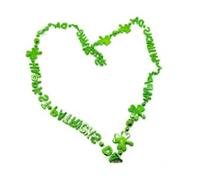 Bydezcon Colliers pour adultes Perles irlandaises Collier Fête de la Patrick Décorations festives pour fête costumée Accessoires Cadeau pour les femmes