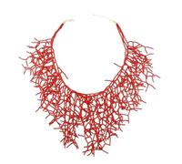Bydezcon Colliers pour femme, collier de perles de corail fait à la main, accessoire élégant pour femme tendance, usage quotidien, Mi Zhu