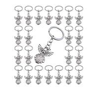 Bydezcon Lot de 30 porte-clés ange gardien en alliage de zinc pour porte-clés créatif