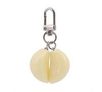 Bydezcon Porte-clés pour femme, porte-clés unique en forme d'ail avec fermoir pour étudiants, couples, personnalité, sac à main, porte-clés de voiture, décoration de bijoux, 2